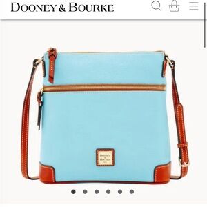 NWOT Dooney and Bourke Pebble Grain Crossbody in Caribbean blue
